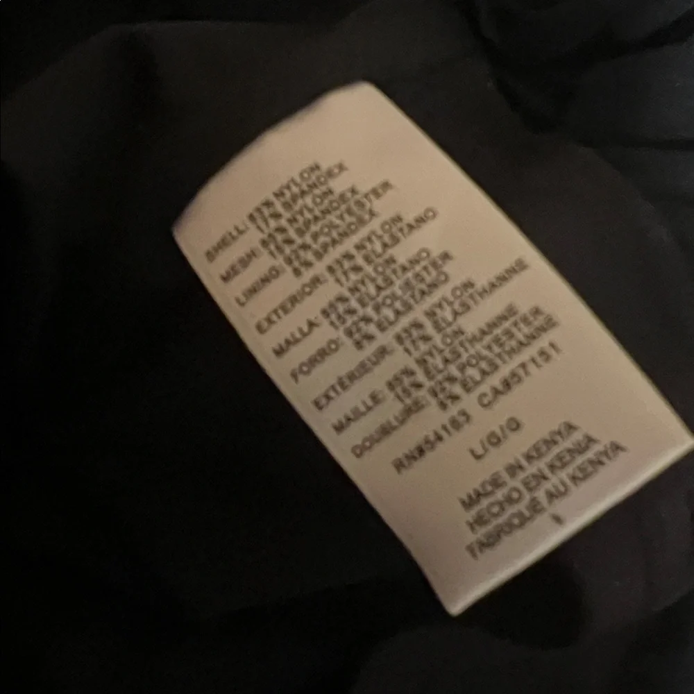NWOT‎ DKNY Women's Swimsuit black one piece S M L - Picture 5 of 5